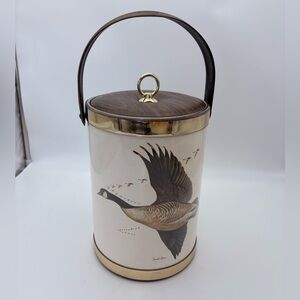 Vintage George’s Briard Canada Goose Ice Bucket for a MCM Bar Cart